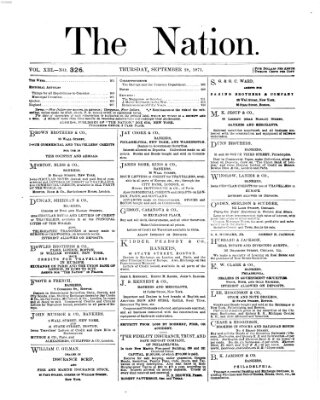 The nation Donnerstag 28. September 1871