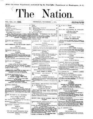 The nation Donnerstag 7. Dezember 1871