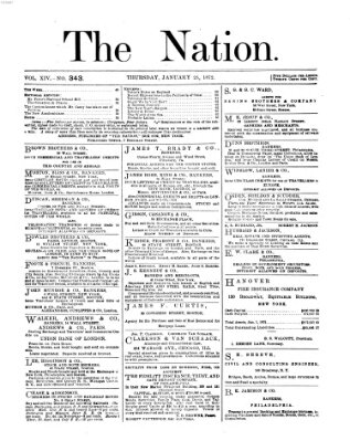 The nation Donnerstag 25. Januar 1872