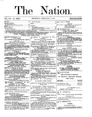 The nation Donnerstag 1. Februar 1872