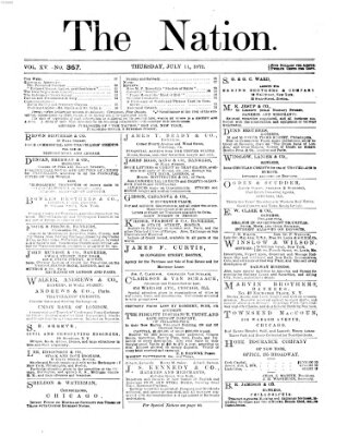 The nation Donnerstag 11. Juli 1872