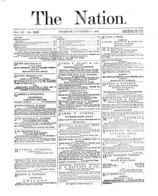 The nation Donnerstag 28. November 1872