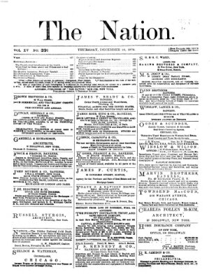 The nation Donnerstag 26. Dezember 1872