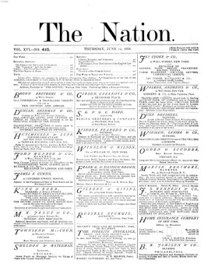 The nation Donnerstag 12. Juni 1873