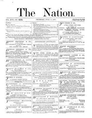 The nation Donnerstag 17. Juli 1873