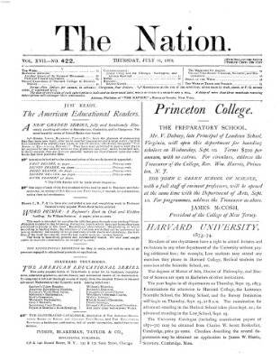 The nation Donnerstag 31. Juli 1873