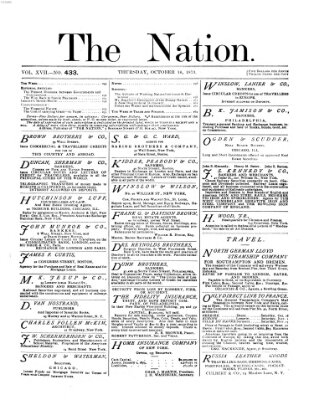 The nation Donnerstag 16. Oktober 1873