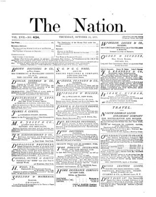 The nation Donnerstag 23. Oktober 1873