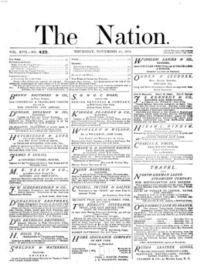 The nation Donnerstag 27. November 1873