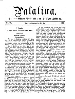 Palatina (Pfälzer Zeitung) Samstag 20. Mai 1871