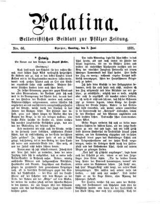 Palatina (Pfälzer Zeitung) Samstag 3. Juni 1871