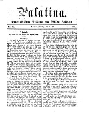 Palatina (Pfälzer Zeitung) Dienstag 11. Juli 1871