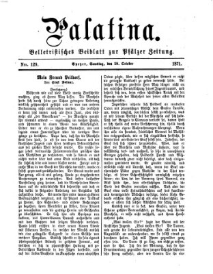 Palatina (Pfälzer Zeitung) Samstag 28. Oktober 1871