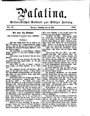 Palatina (Pfälzer Zeitung) Dienstag 14. Mai 1872