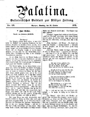 Palatina (Pfälzer Zeitung) Samstag 26. Oktober 1872