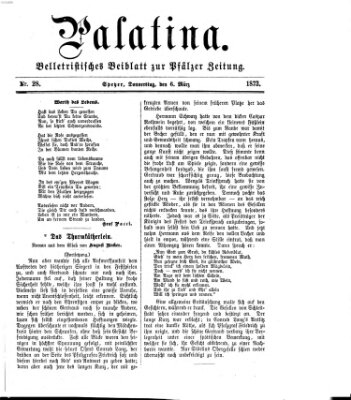 Palatina (Pfälzer Zeitung) Donnerstag 6. März 1873