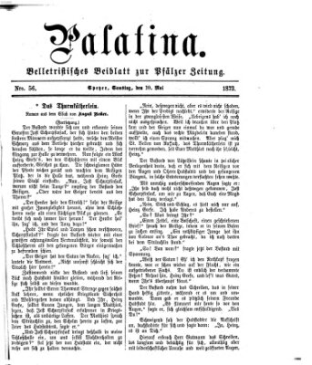 Palatina (Pfälzer Zeitung) Samstag 10. Mai 1873