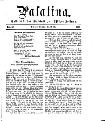 Palatina (Pfälzer Zeitung) Dienstag 13. Mai 1873