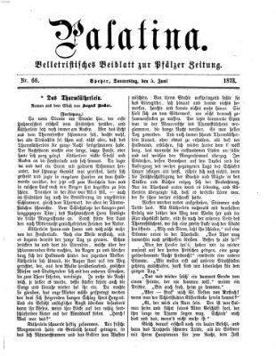 Palatina (Pfälzer Zeitung) Donnerstag 5. Juni 1873