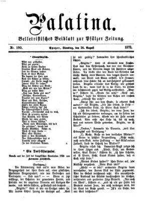 Palatina (Pfälzer Zeitung) Dienstag 26. August 1873