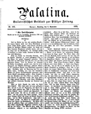 Palatina (Pfälzer Zeitung) Samstag 6. September 1873