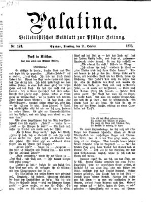 Palatina (Pfälzer Zeitung) Dienstag 21. Oktober 1873