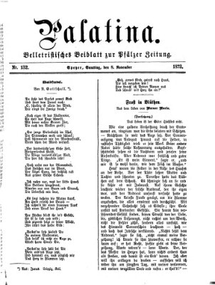 Palatina (Pfälzer Zeitung) Samstag 8. November 1873