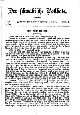 Der schwäbische Postbote (Neue Augsburger Zeitung) Sonntag 7. Januar 1872