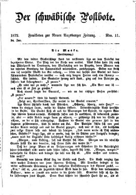 Der schwäbische Postbote (Neue Augsburger Zeitung) Mittwoch 24. Januar 1872