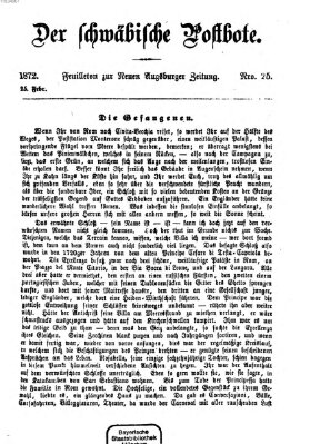 Der schwäbische Postbote (Neue Augsburger Zeitung) Sonntag 25. Februar 1872