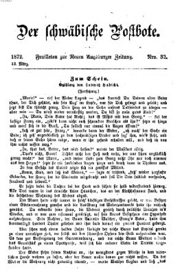 Der schwäbische Postbote (Neue Augsburger Zeitung) Mittwoch 13. März 1872