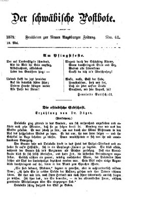 Der schwäbische Postbote (Neue Augsburger Zeitung) Sonntag 19. Mai 1872