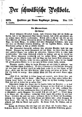 Der schwäbische Postbote (Neue Augsburger Zeitung) Dienstag 8. Oktober 1872