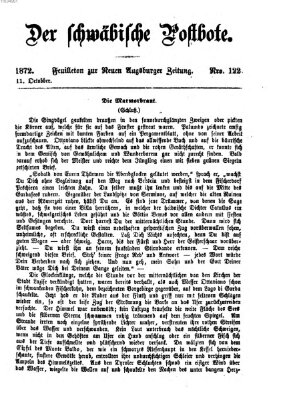 Der schwäbische Postbote (Neue Augsburger Zeitung) Freitag 11. Oktober 1872