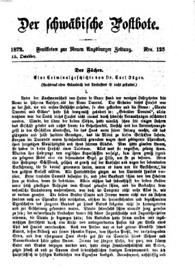 Der schwäbische Postbote (Neue Augsburger Zeitung) Dienstag 15. Oktober 1872