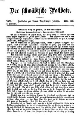 Der schwäbische Postbote (Neue Augsburger Zeitung) Freitag 8. November 1872