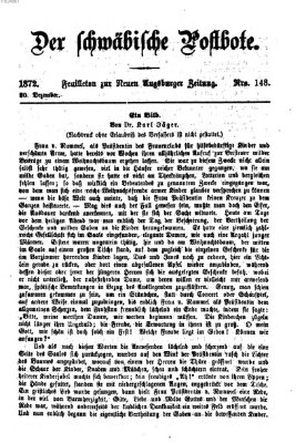 Der schwäbische Postbote (Neue Augsburger Zeitung) Freitag 20. Dezember 1872