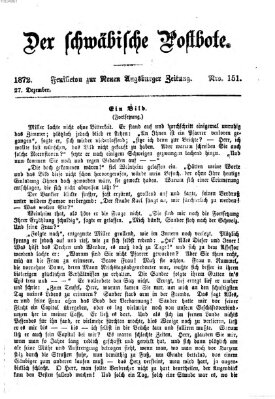 Der schwäbische Postbote (Neue Augsburger Zeitung) Freitag 27. Dezember 1872