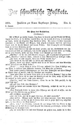 Der schwäbische Postbote (Neue Augsburger Zeitung) Donnerstag 2. Januar 1873