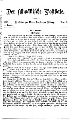 Der schwäbische Postbote (Neue Augsburger Zeitung) Sonntag 19. Januar 1873