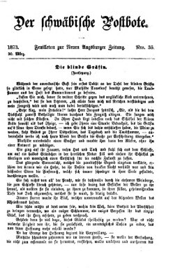 Der schwäbische Postbote (Neue Augsburger Zeitung) Sonntag 30. März 1873