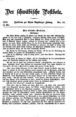 Der schwäbische Postbote (Neue Augsburger Zeitung) Mittwoch 14. Mai 1873