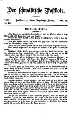 Der schwäbische Postbote (Neue Augsburger Zeitung) Donnerstag 22. Mai 1873