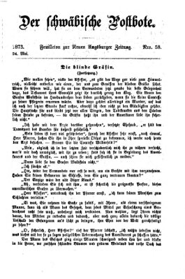 Der schwäbische Postbote (Neue Augsburger Zeitung) Samstag 24. Mai 1873