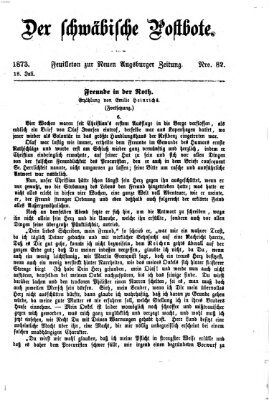 Der schwäbische Postbote (Neue Augsburger Zeitung) Freitag 18. Juli 1873