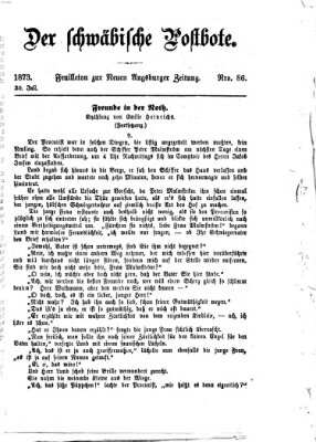 Der schwäbische Postbote (Neue Augsburger Zeitung) Mittwoch 30. Juli 1873