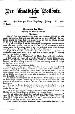 Der schwäbische Postbote (Neue Augsburger Zeitung) Mittwoch 27. August 1873