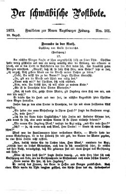 Der schwäbische Postbote (Neue Augsburger Zeitung) Freitag 29. August 1873