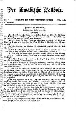 Der schwäbische Postbote (Neue Augsburger Zeitung) Mittwoch 3. September 1873