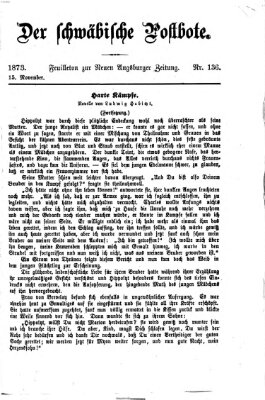 Der schwäbische Postbote (Neue Augsburger Zeitung) Samstag 15. November 1873